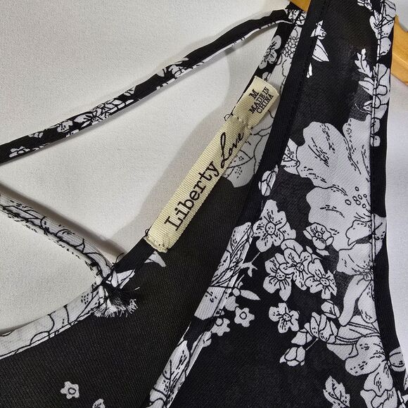 Liberty Love Monochrome Floral Tank Top - Picture 3 of 6